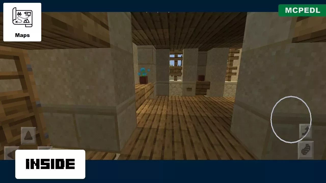 Inside from Survival with Friends Map for Minecraft PE