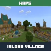 Island Village Map for Minecraft PE