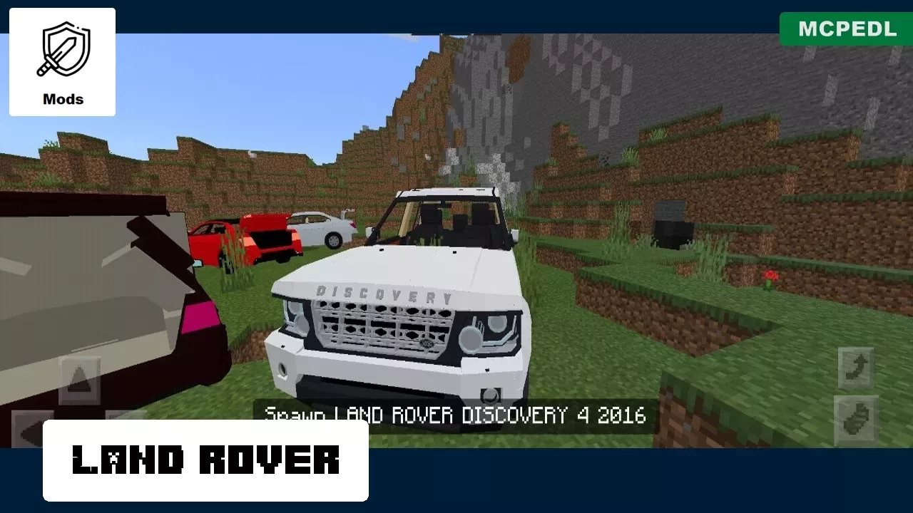 Land Rover from Rolls Royce Mod for Minecraft PE
