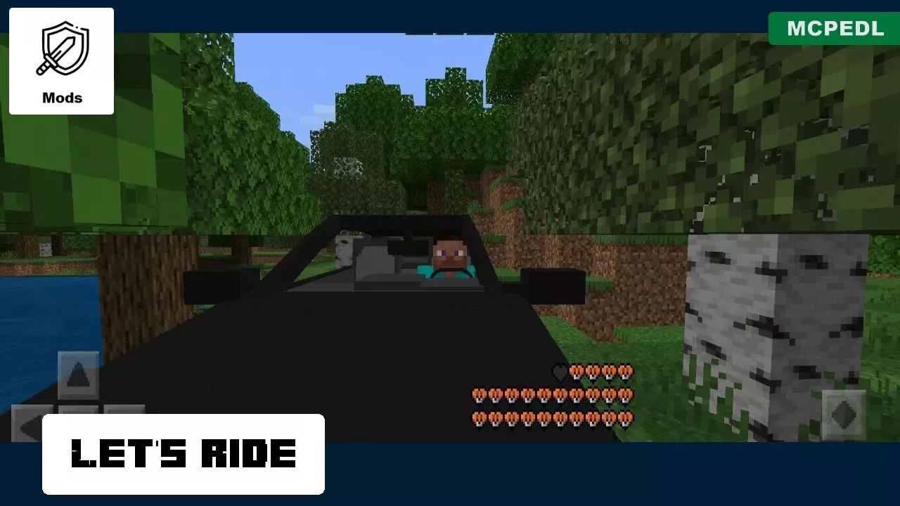 Lets Ride from Mercedes Mod for Minecraft PE