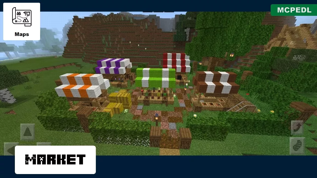 Market from Island Village Map for Minecraft PE