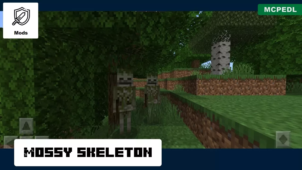 Mossy Skeleton from Jungle Mod for Minecraft PE