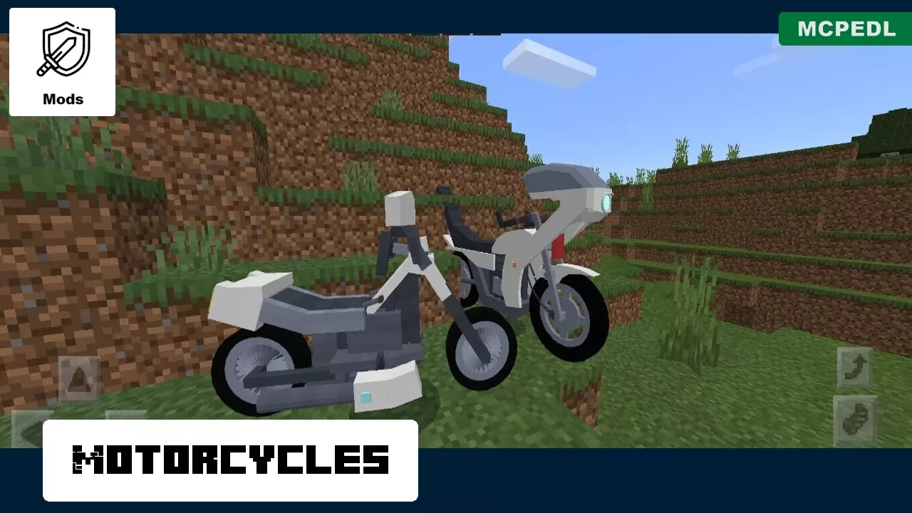 Motorcycles from Rolls Royce Mod for Minecraft PE