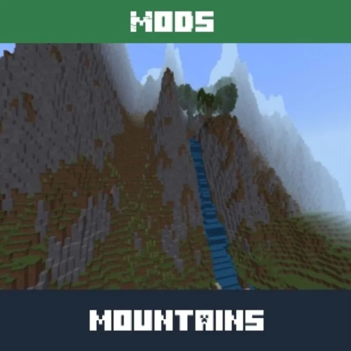 Mountains Mod for Minecraft PE