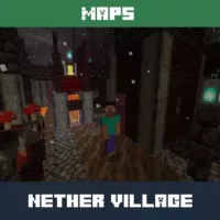 Nether Village Map for Minecraft PE