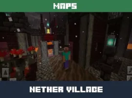 Nether Village Map for Minecraft PE