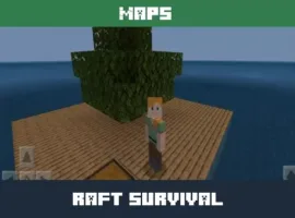 Raft Survival Map for Minecraft PE