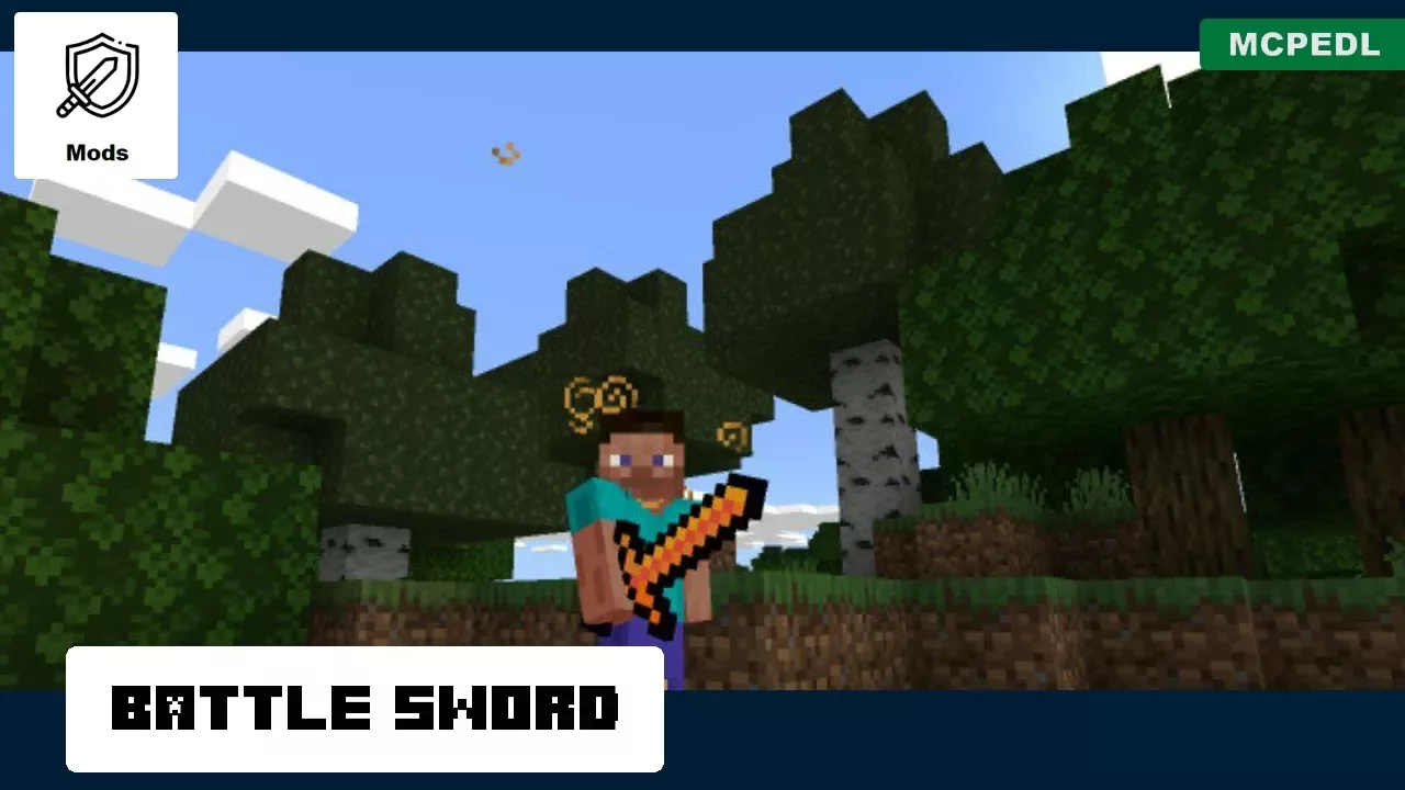 Sword from Battle Gears Mod for Minecraft PE