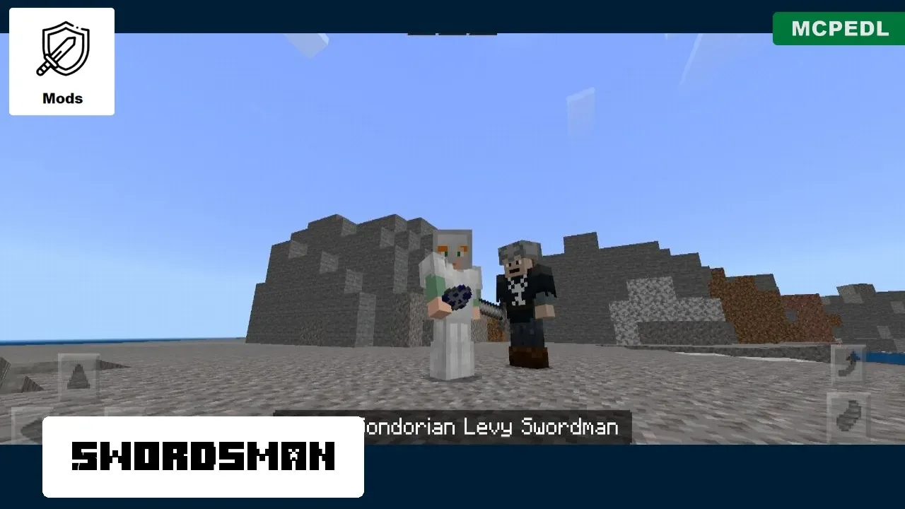 Swordsman from Lord of Rings Mod for Minecraft PE