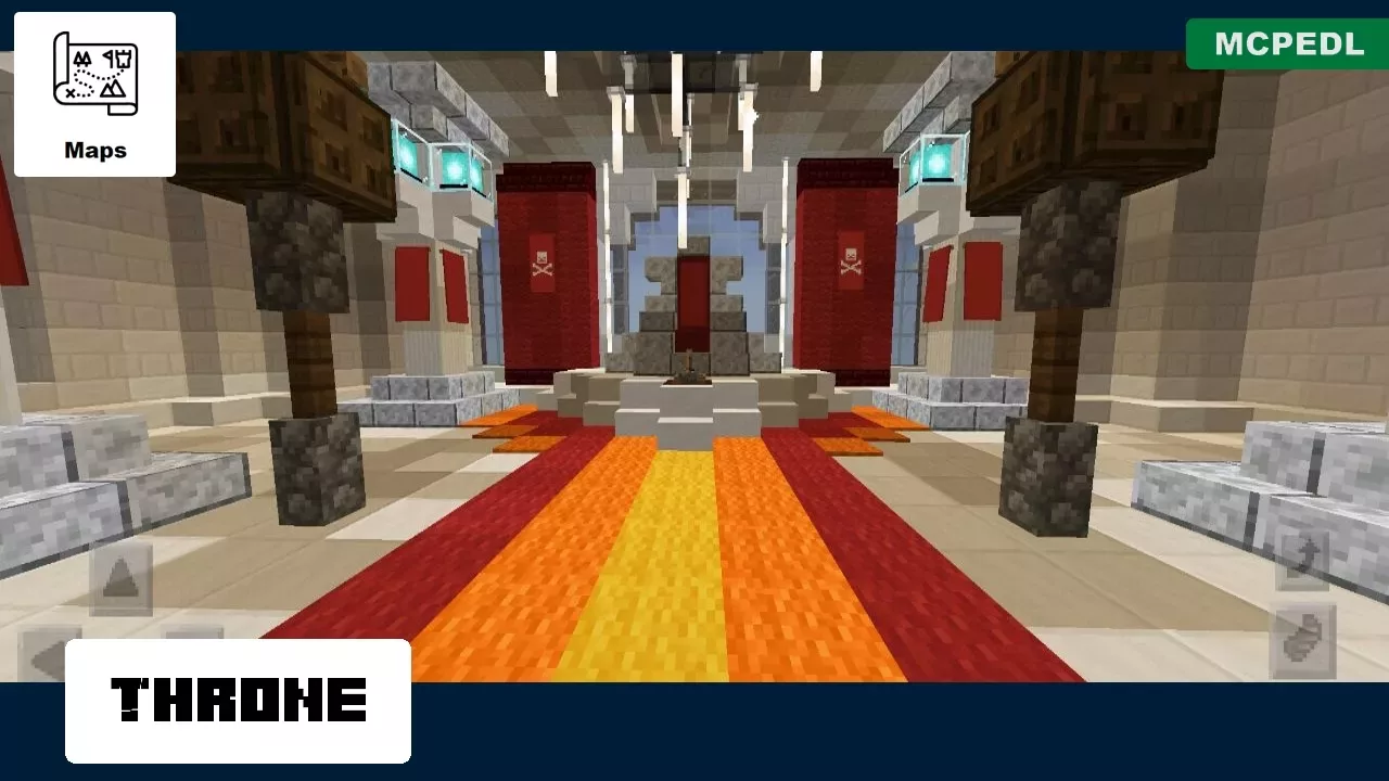 Throne from White Castle Map for Minecraft PE