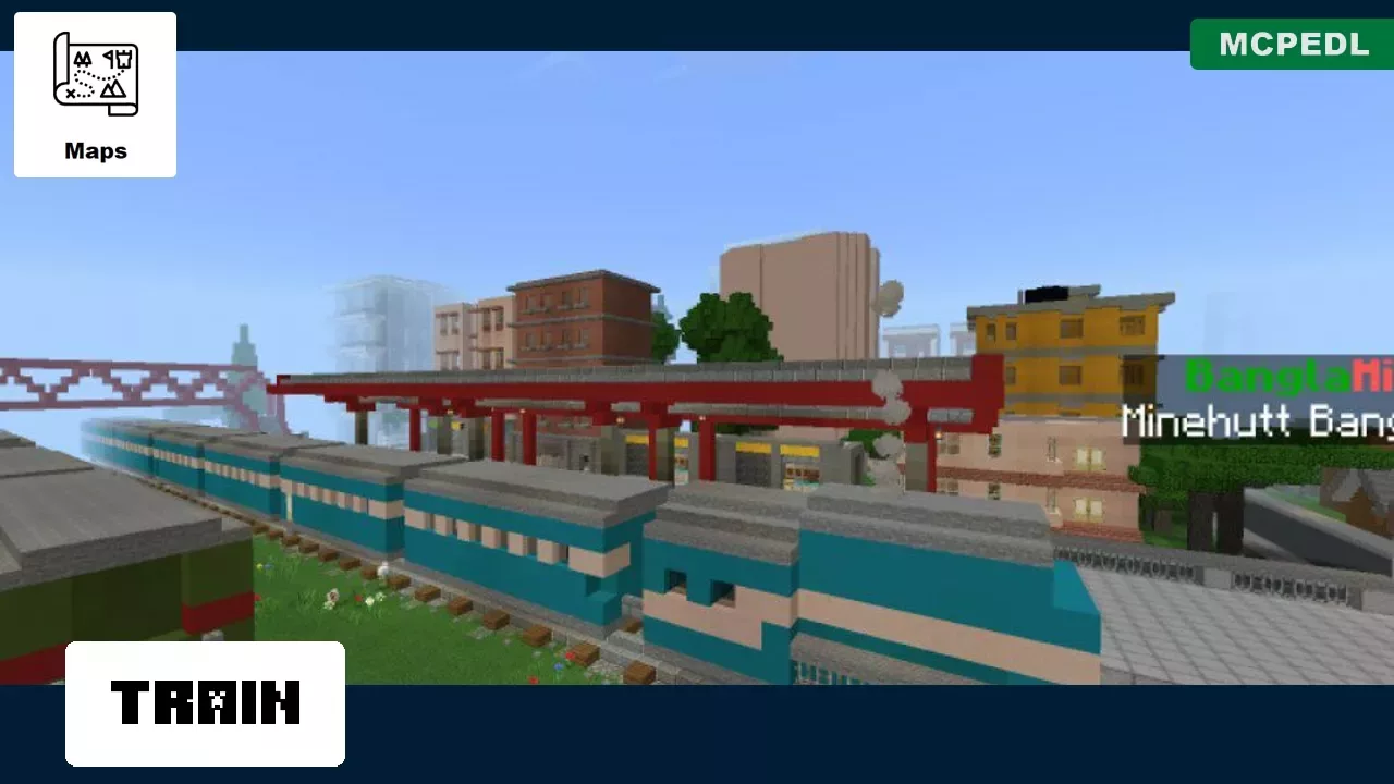 Train from Bangladesh Map for Minecraft PE