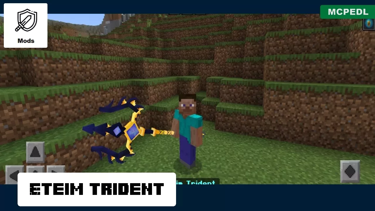 Trident from Axe Mod for Minecraft PE