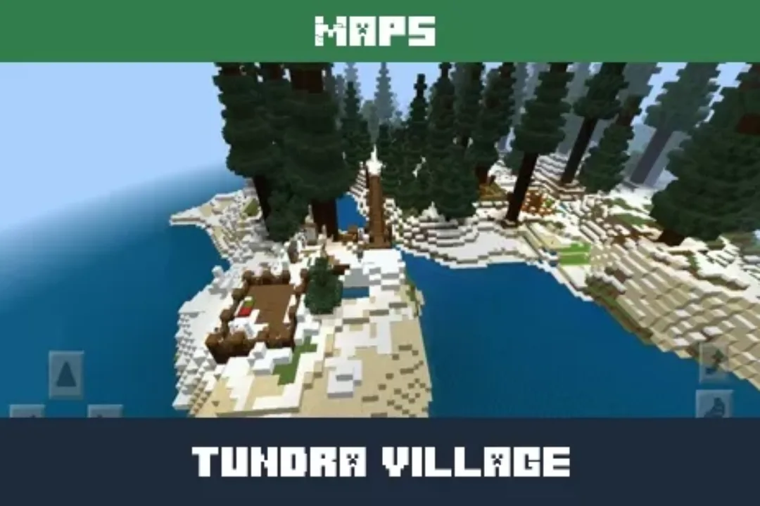 Tundra Village Map for Minecraft PE