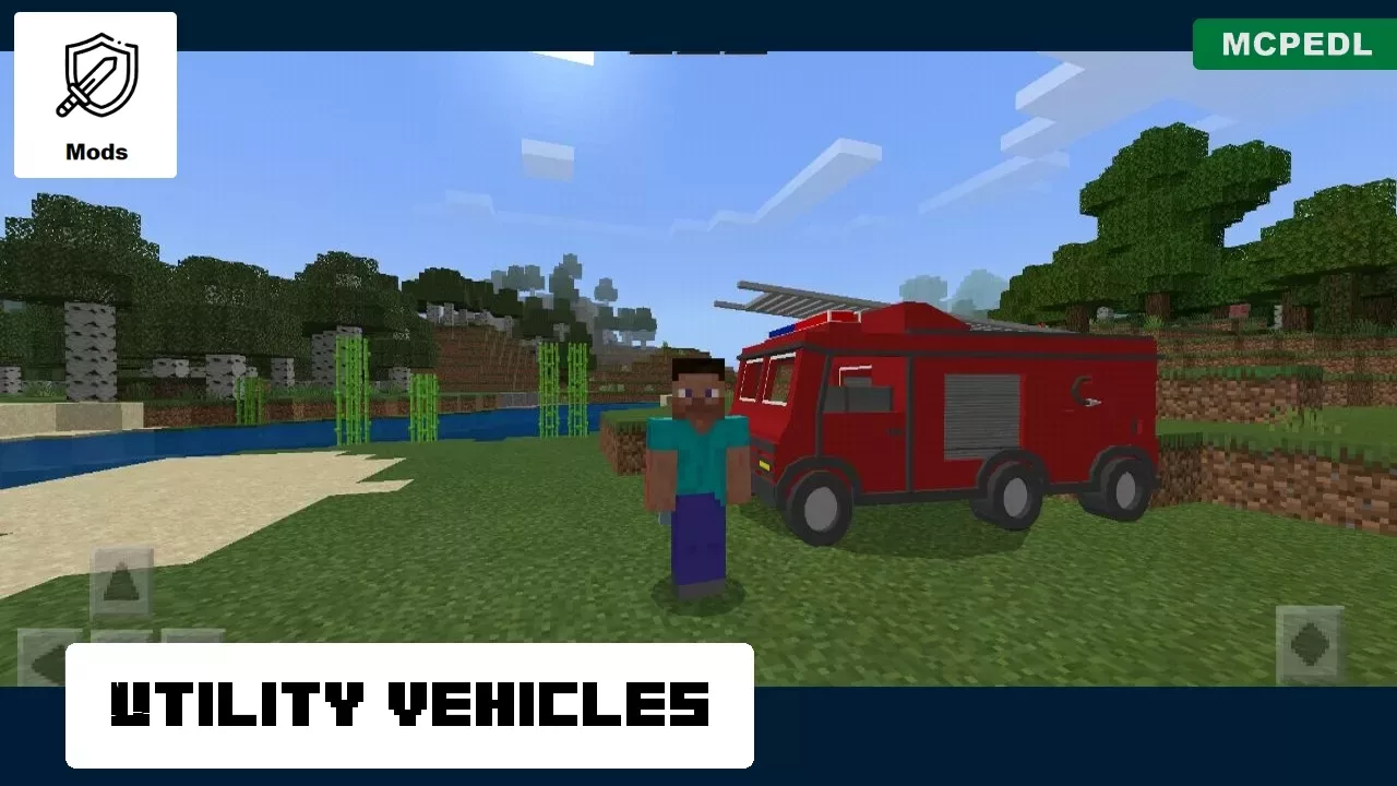 Utility from Fire Truck Mod for Minecraft PE