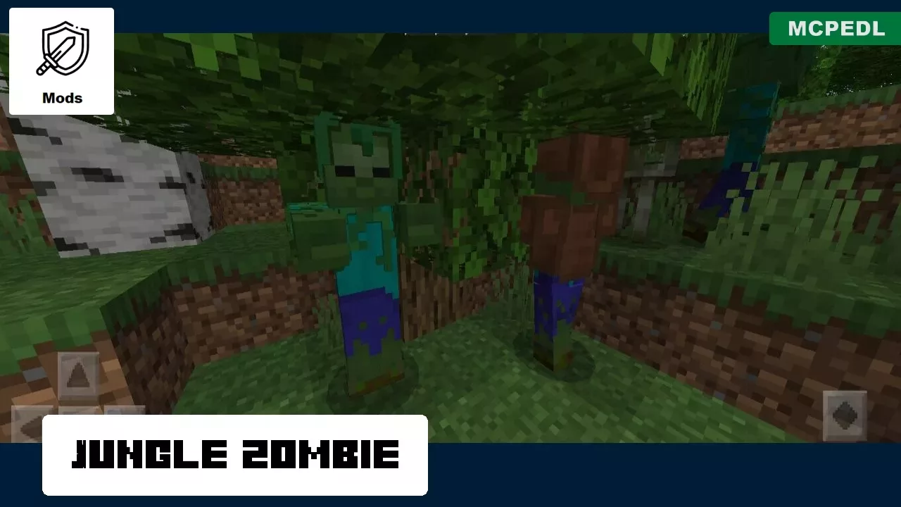 Zombie from Jungle Mod for Minecraft PE