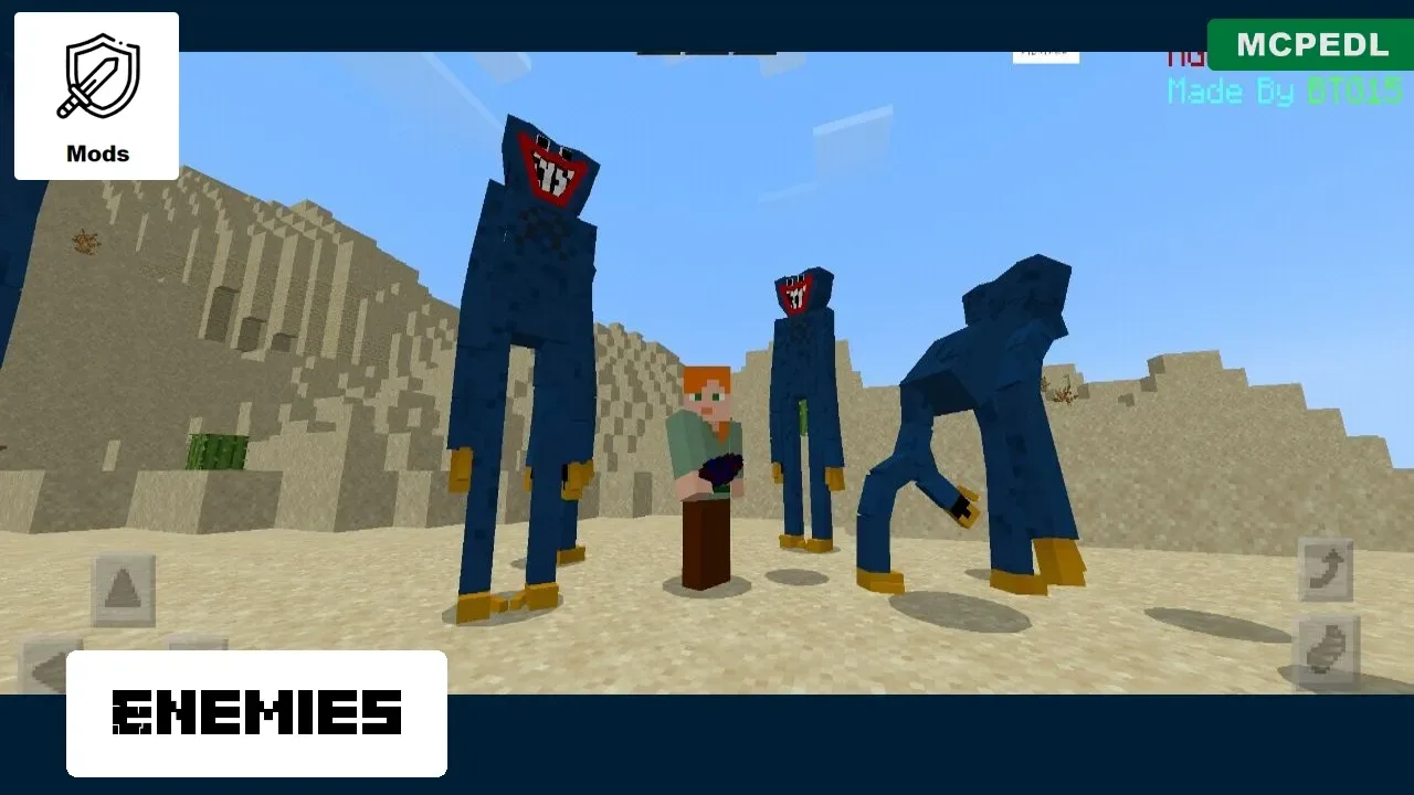 Enemies from Poppy Playtime 2 Mod for Minecraft PE