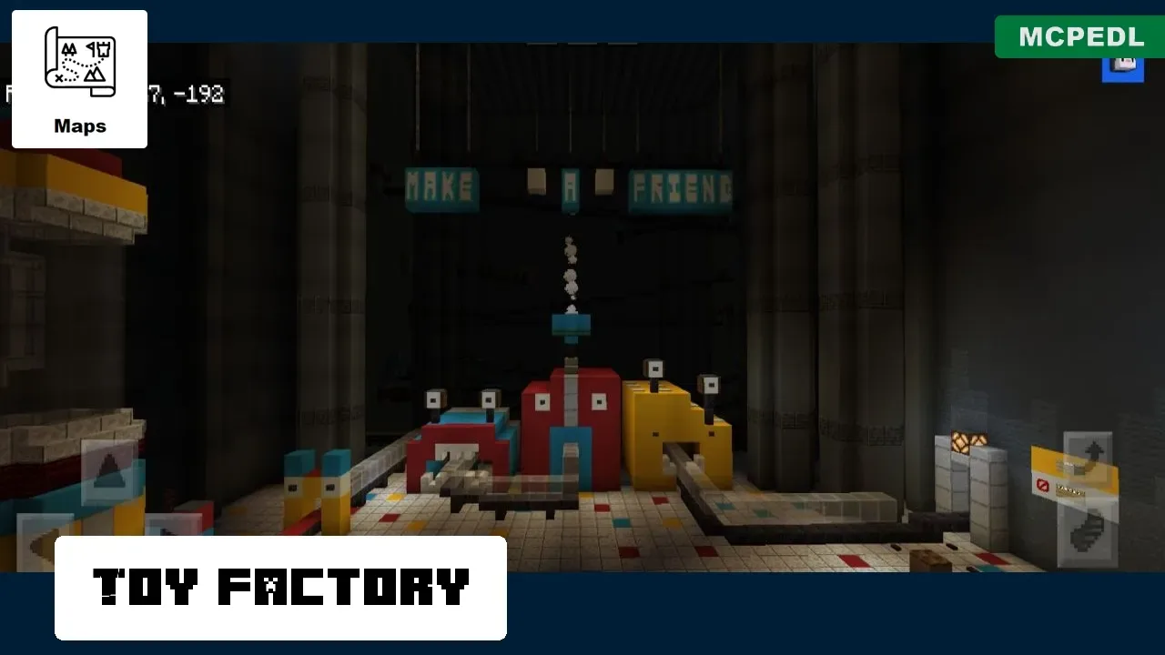Factory from Poppy Playtime 2 Map for Minecraft PE