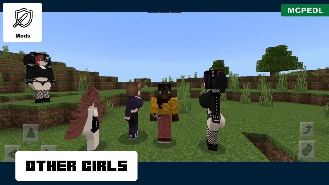 Girls from Slime Girl Mod for Minecraft PE