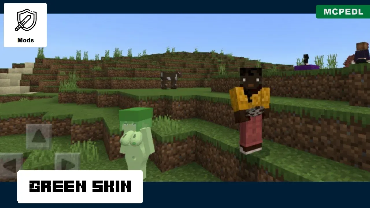 Green Skin from Slime Girl Mod for Minecraft PE