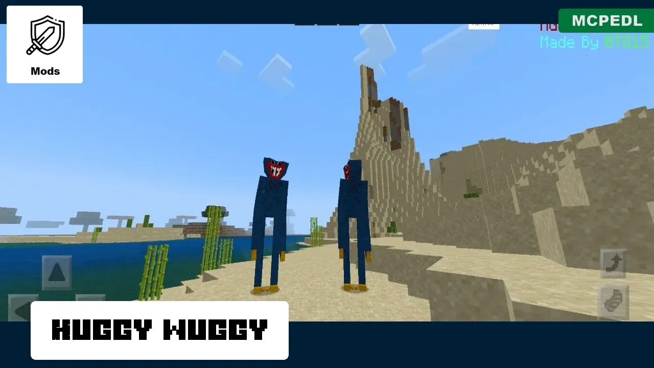 Huggy Wuggy from Poppy Playtime 2 Mod for Minecraft PE