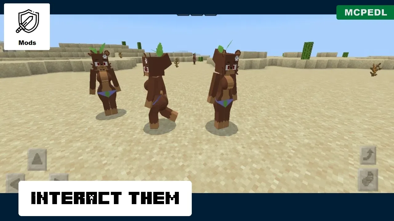 Interact Them from Girl Bia Mod for Minecraft PE