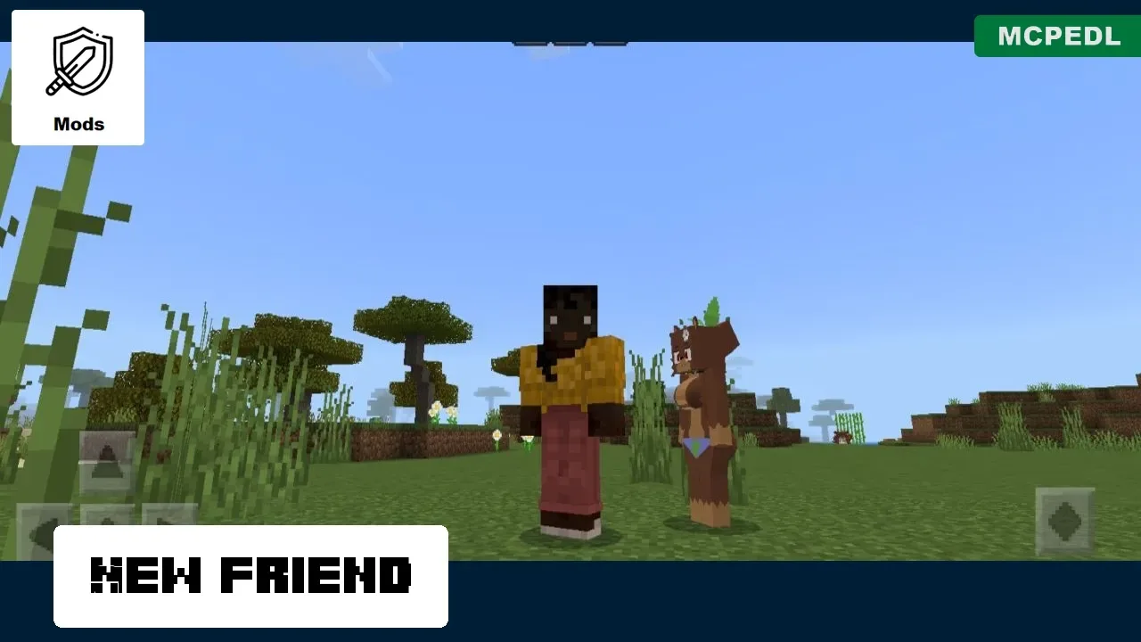 New Friend from Girl Bia Mod for Minecraft PE
