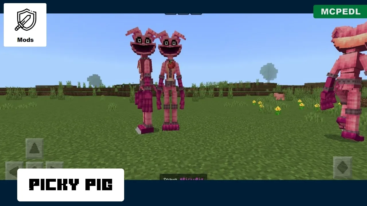 Picky Pig from Poppy Playtime 3 Mod for Minecraft PE