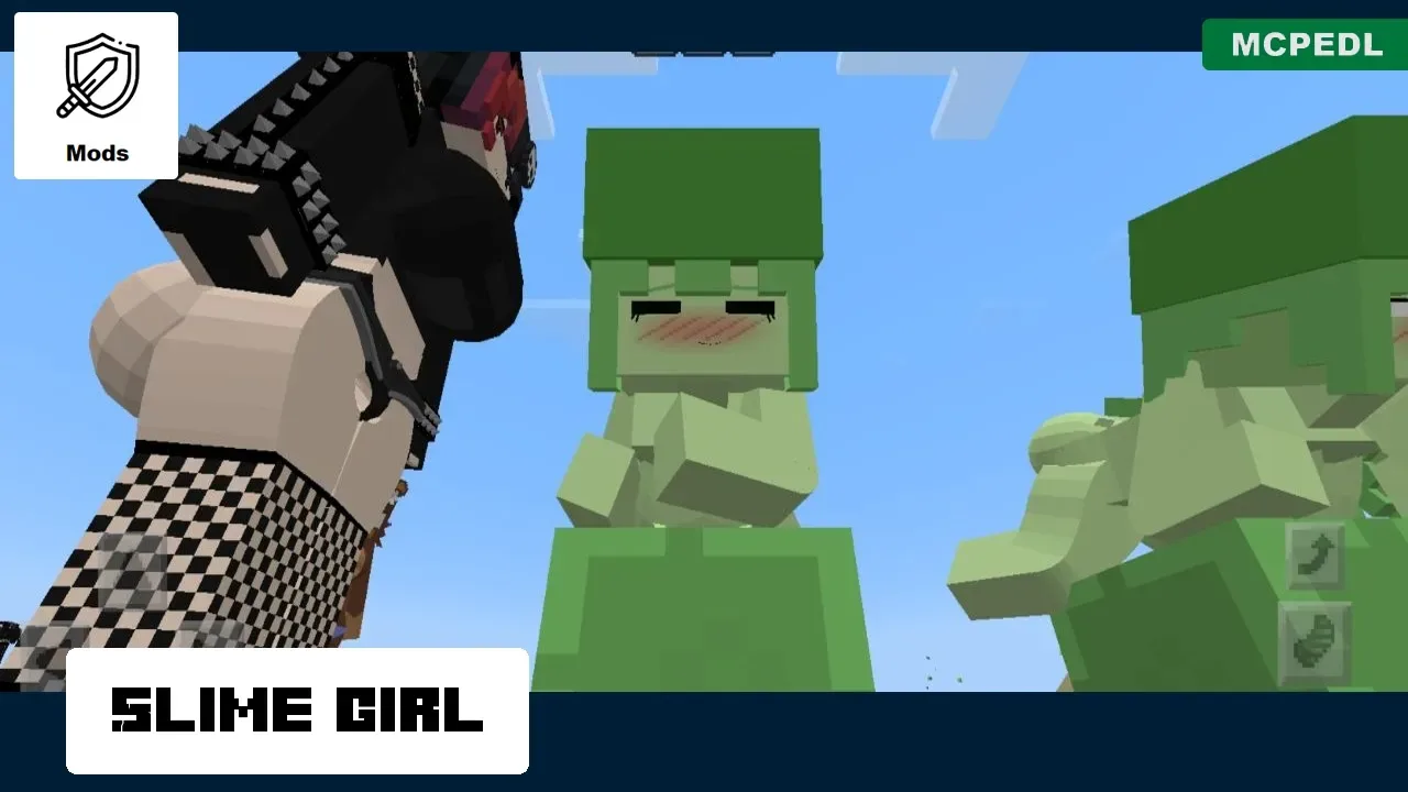 Slime Girl from Jenny 2 Mod for Minecraft PE