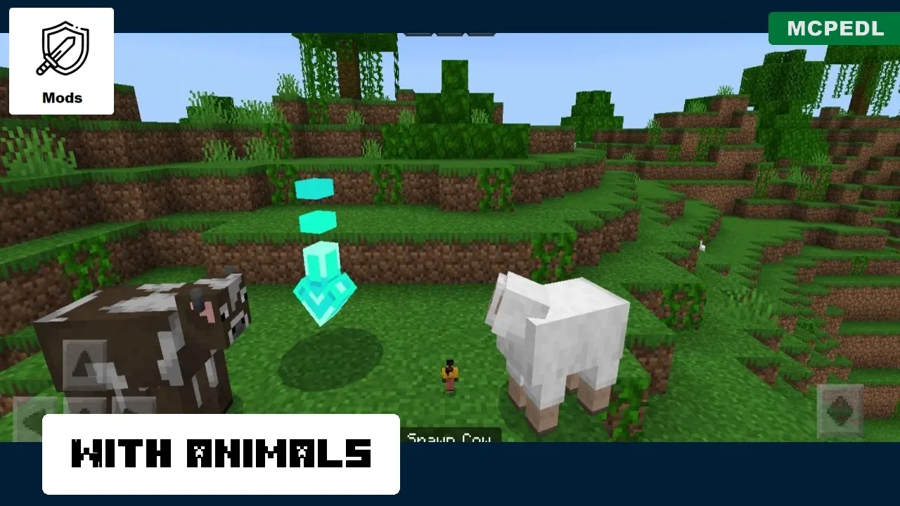 Animals from Player Magnifier Mod for Minecraft PE
