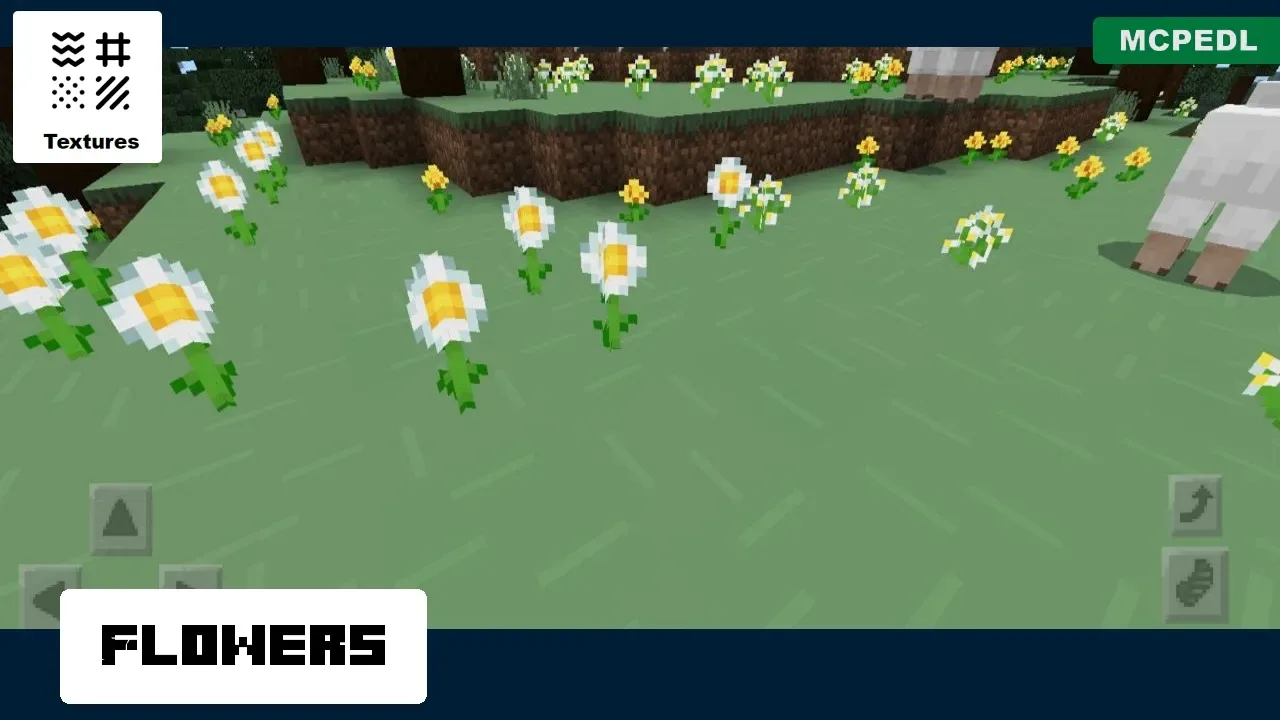 Flowers from Teos 4 x 4 Texture Pack for Minecraft PE