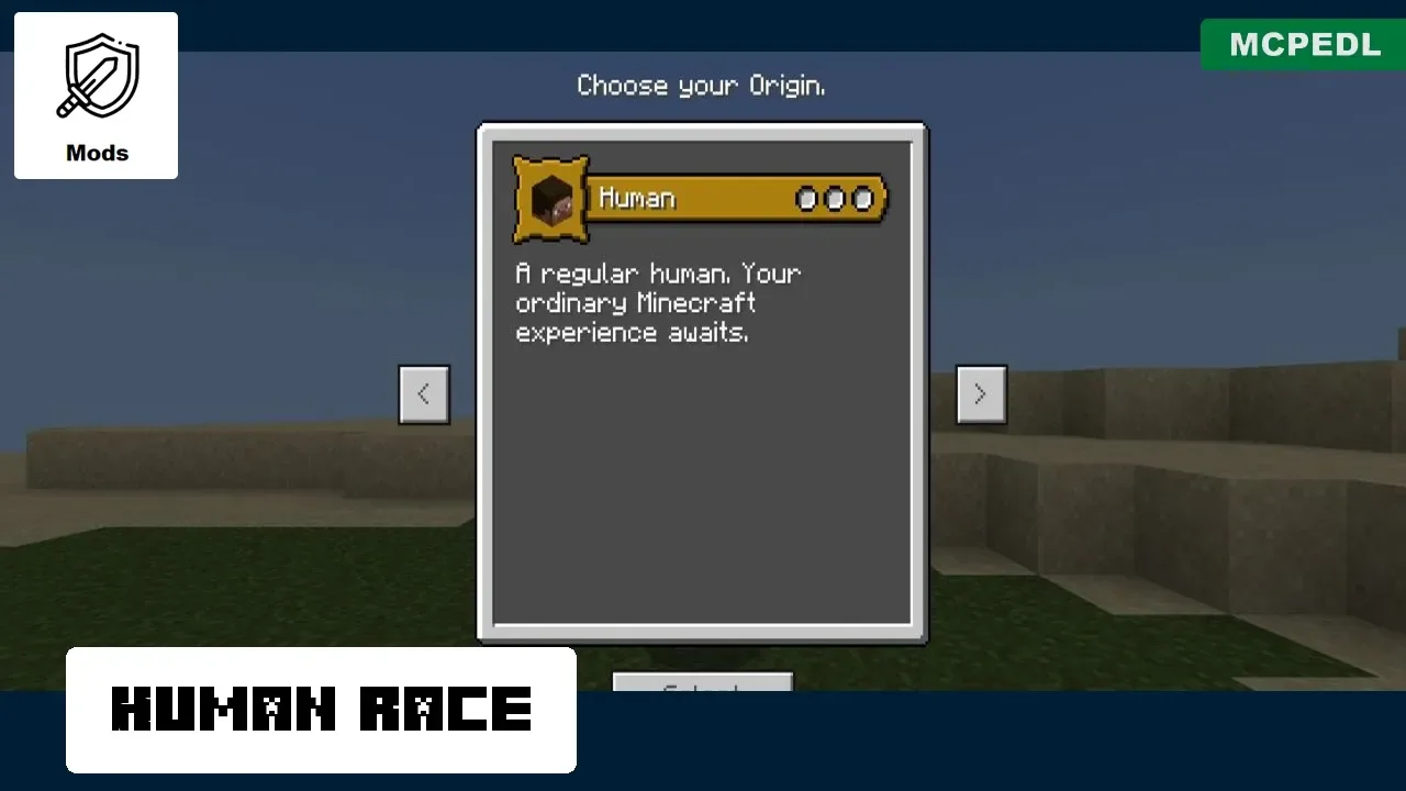 Human from Races Mod for Minecraft PE