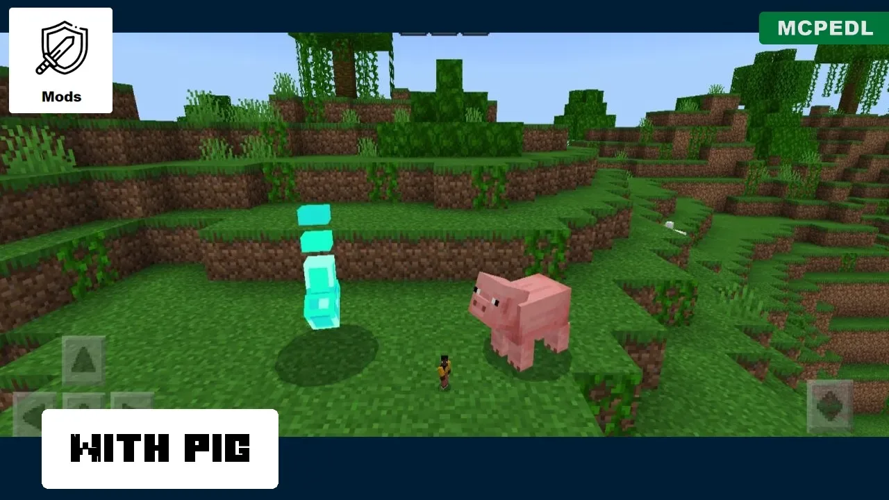 Pig from Player Magnifier Mod for Minecraft PE