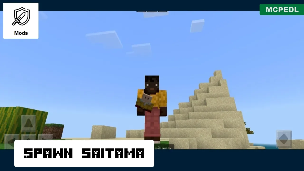 Spawn from Saitama Mod for Minecraft PE