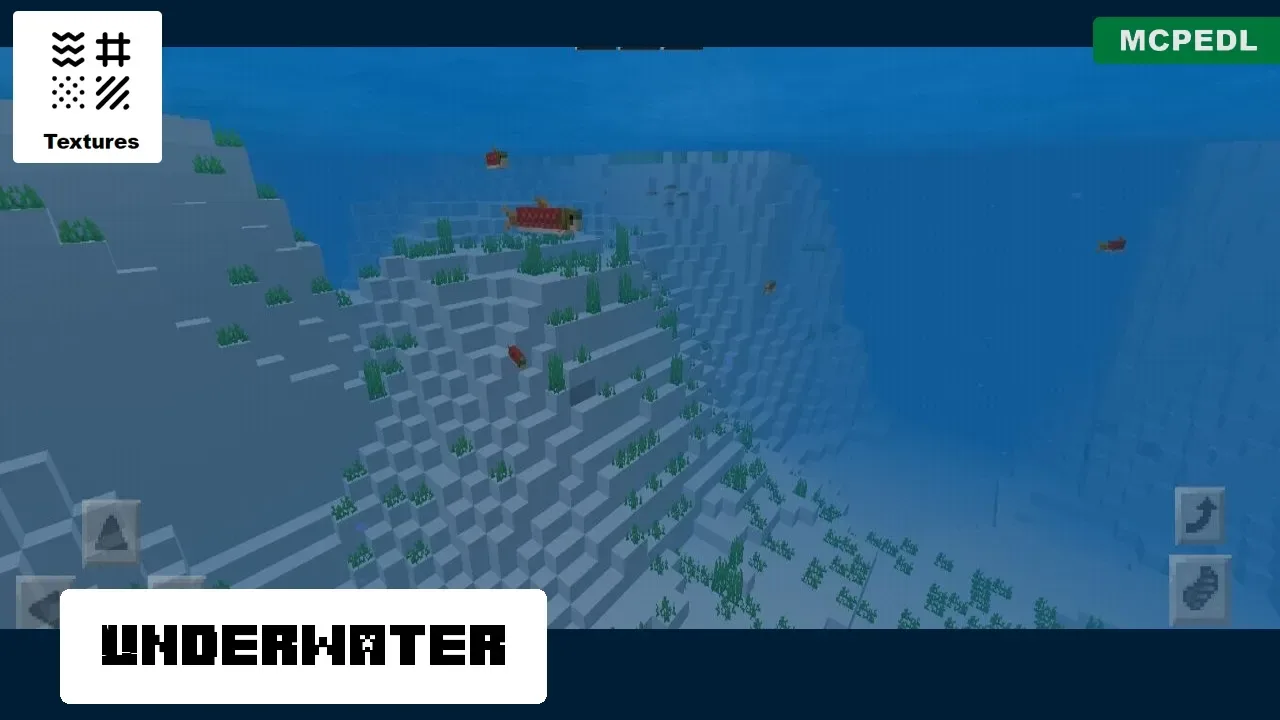 Underwater from 1 x 1 Texture Pack for Minecraft PE