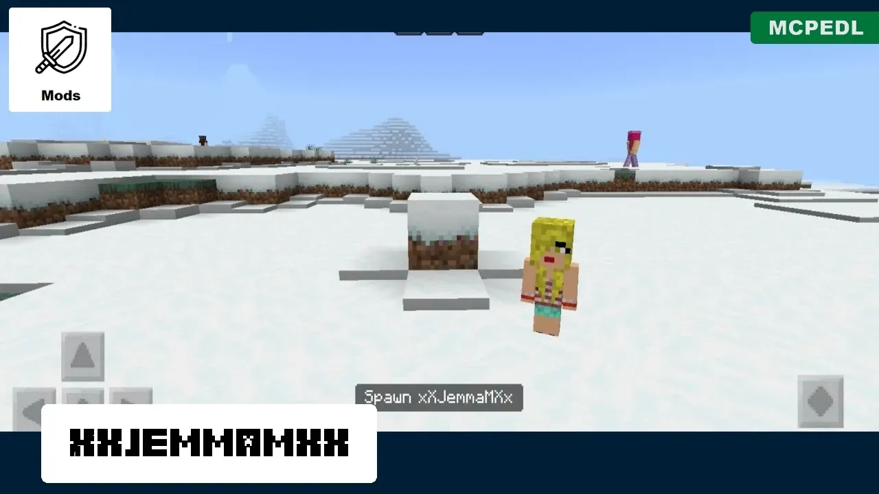 Xxjemmamxx from YouTuber Mod for Minecraft PE