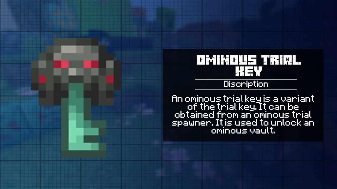 Ominous Trial Key for Minecraft 1.21
