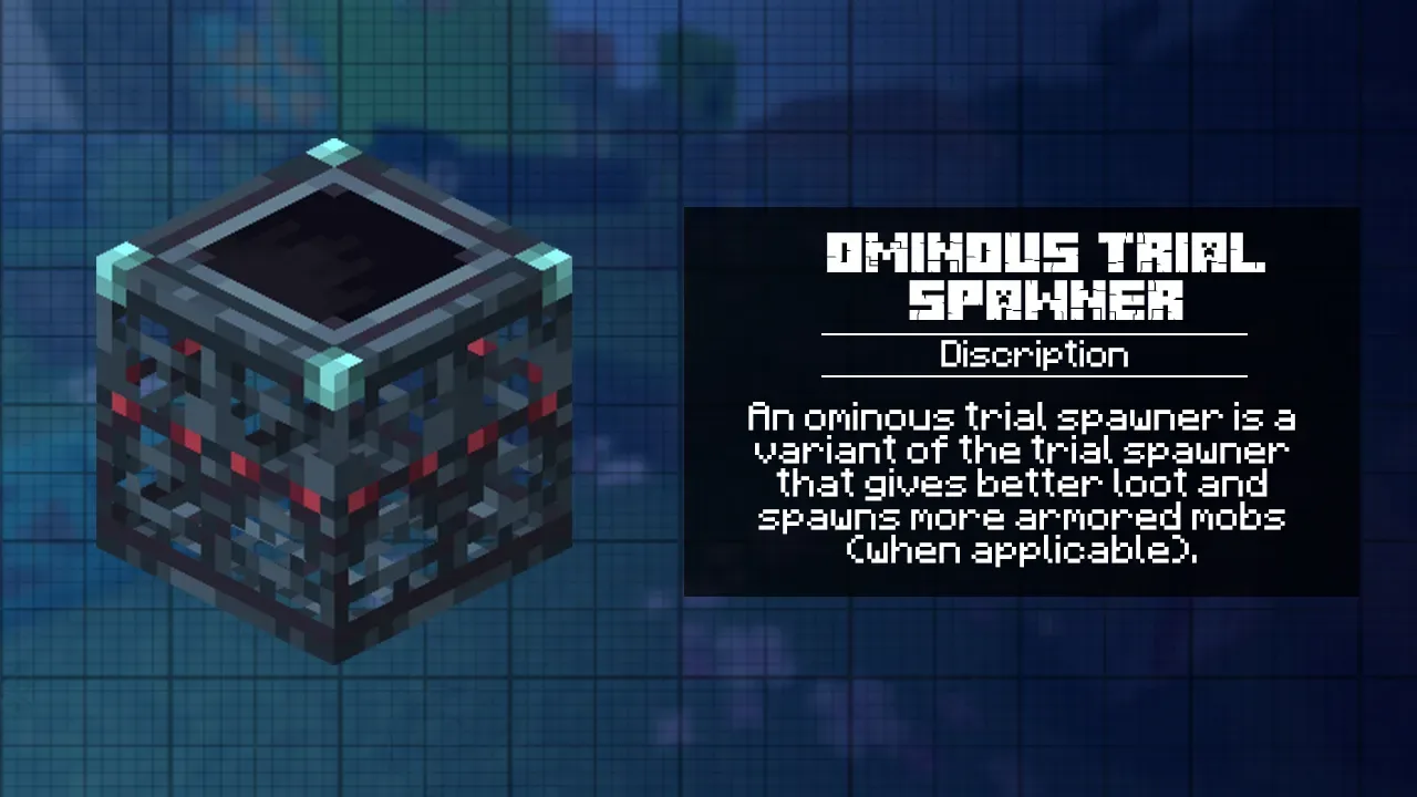 Ominous Trial Spawner for Minecraft 1.21
